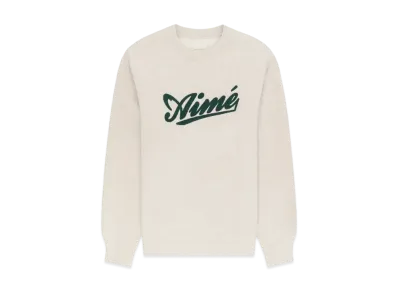 Aime Leon Dore Cycling Logo Crewneck Sweatshirt "Ivory"
