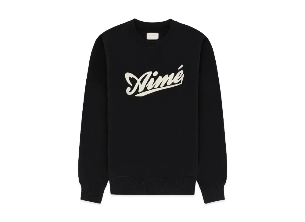 Aime Leon Dore Cycling Logo Crewneck Sweatshirt "Black"