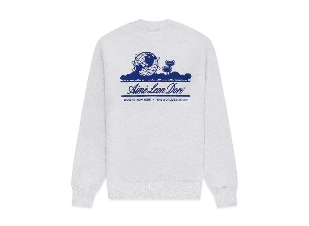 Aime Leon Dore Unisphere Crewneck Sweatshirt "Grey"