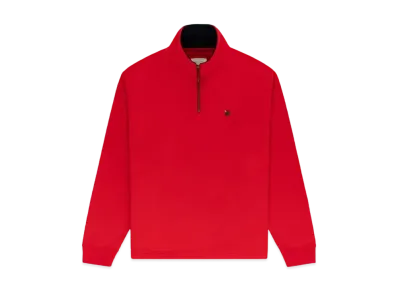 Aime Leon Dore Crest Quarter Zip Pullover "Red"