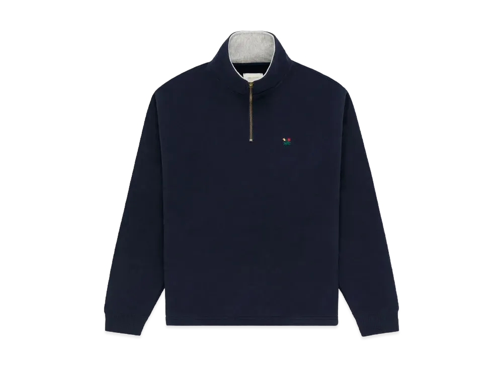 Aime Leon Dore Crest Quarter Zip Pullover "Navy"