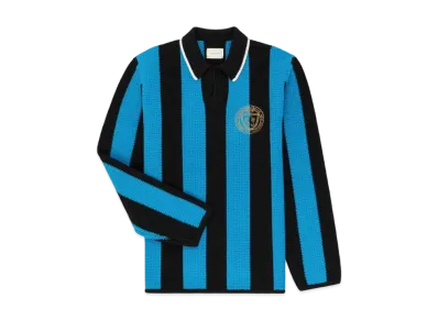 Aime Leon Dore Long-Sleeve Knit Soccer Jersey "Light Blue/Black"