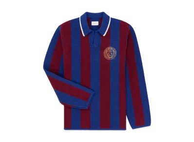 Aime Leon Dore Long-Sleeve Knit Soccer Jersey "Blue/Red"