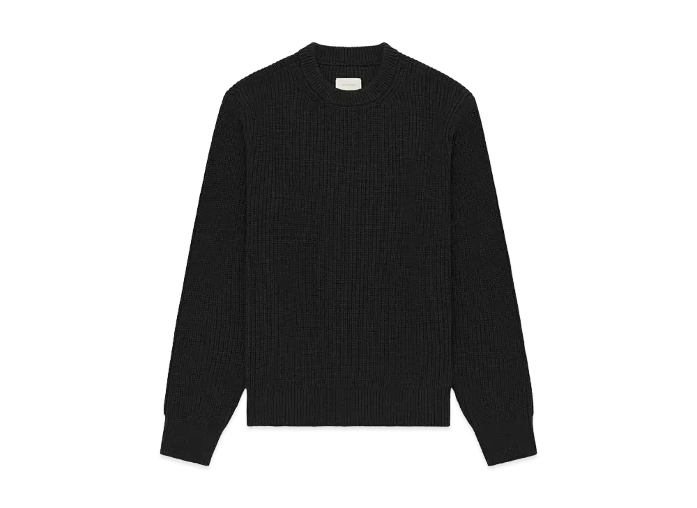 Aime Leon Dore Shaker Stitch Crewneck Sweater "Black"