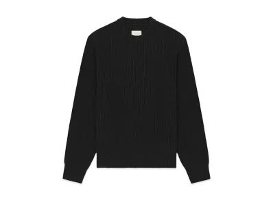 Aime Leon Dore Shaker Stitch Crewneck Sweater "Black"