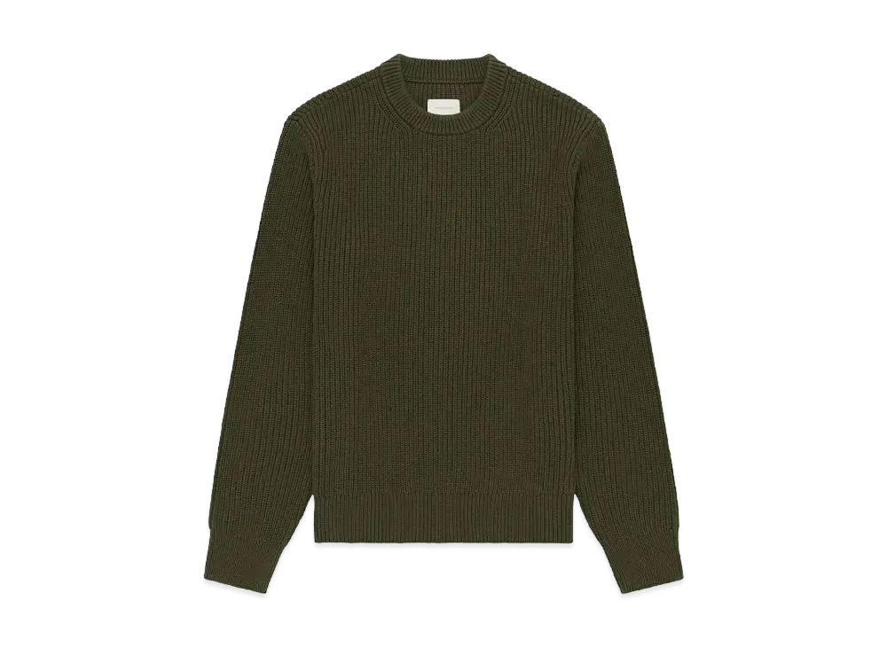 Aime Leon Dore Shaker Stitch Crewneck Sweater "Green"