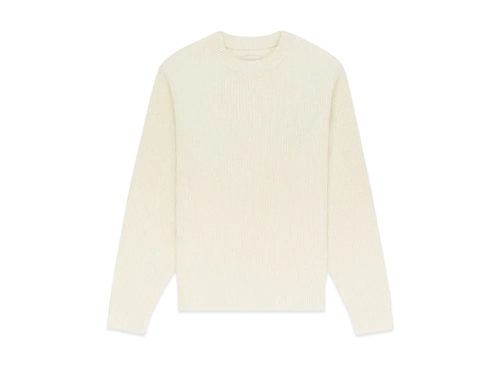 Aime Leon Dore Shaker Stitch Crewneck Sweater "Off White"