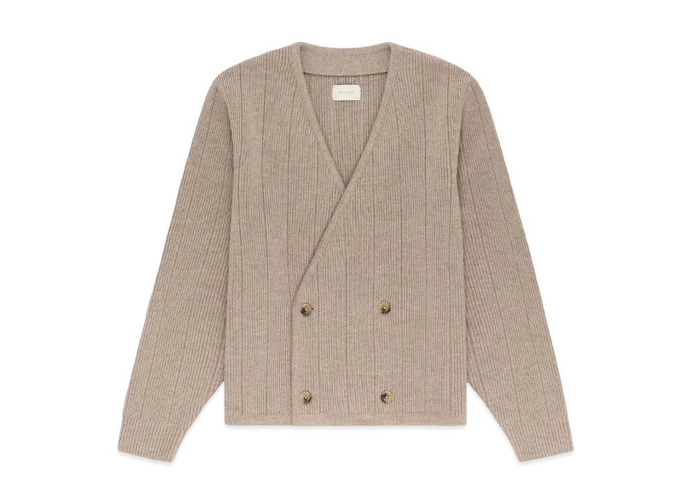 Aime Leon Dore Double Breasted Merino Cardigan "Beige"