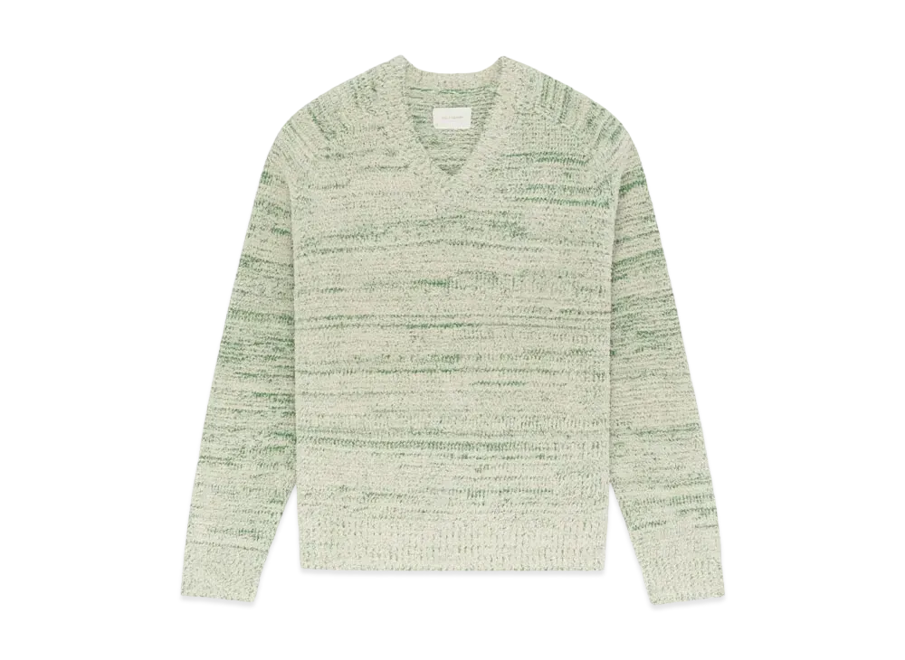 Aime Leon Dore Marled V-Neck Sweater "Green"