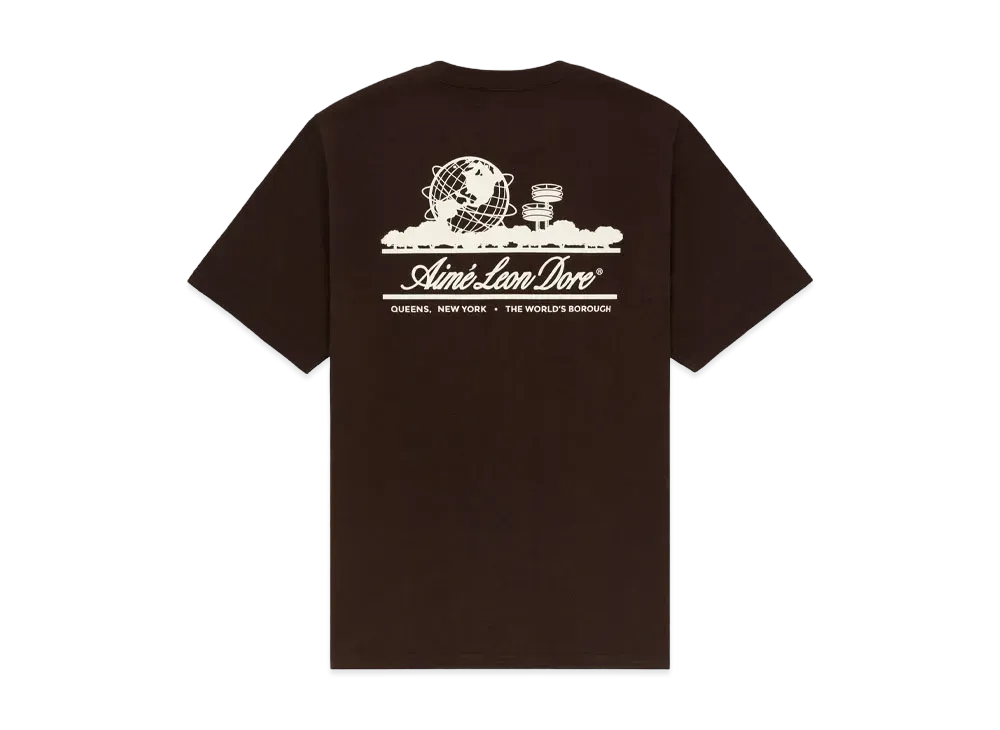 Aime Leon Dore Unisphere Short-Sleeve Tee "Brown"