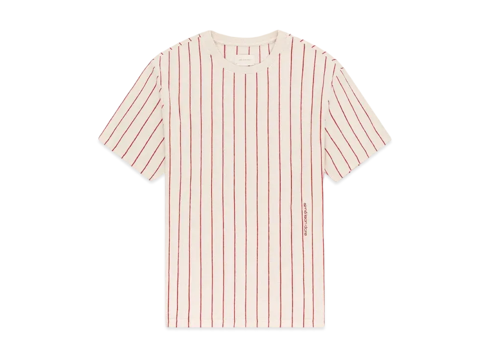 Aime Leon Dore Pinstripe Tee "Off White"