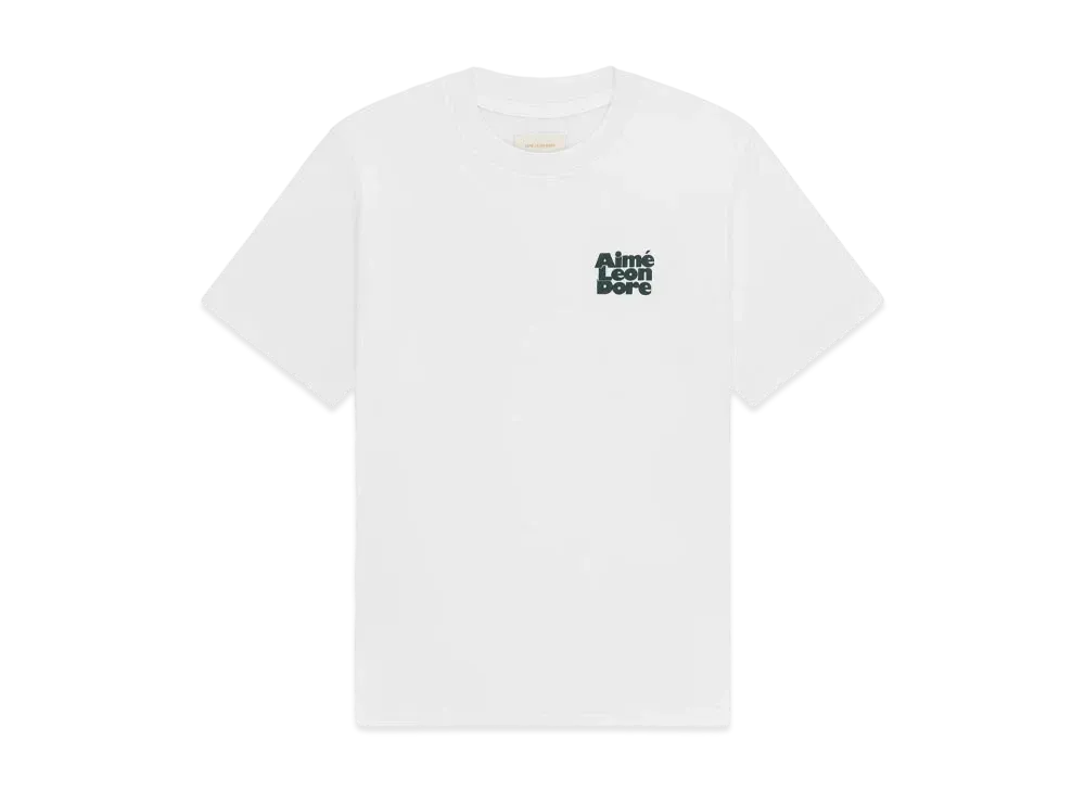 Aime Leon Dore Stacked Logo Tee "White"