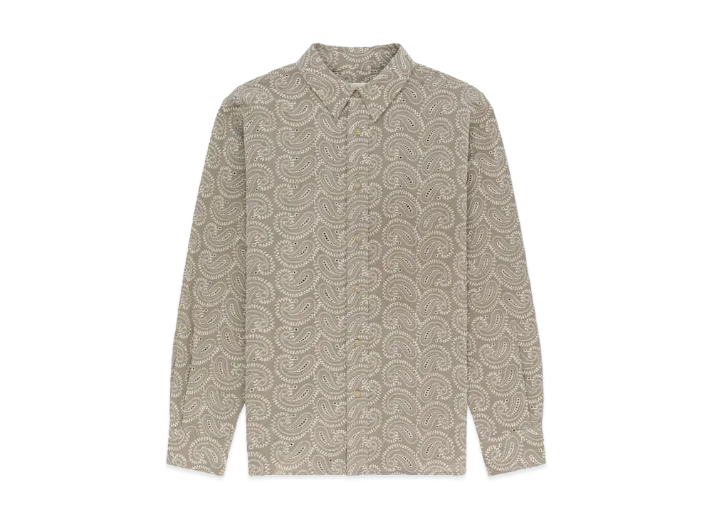 Aime Leon Dore Paisley Embroidered Shirt "Beige"