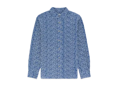 Aime Leon Dore Paisley Embroidered Shirt "Blue"