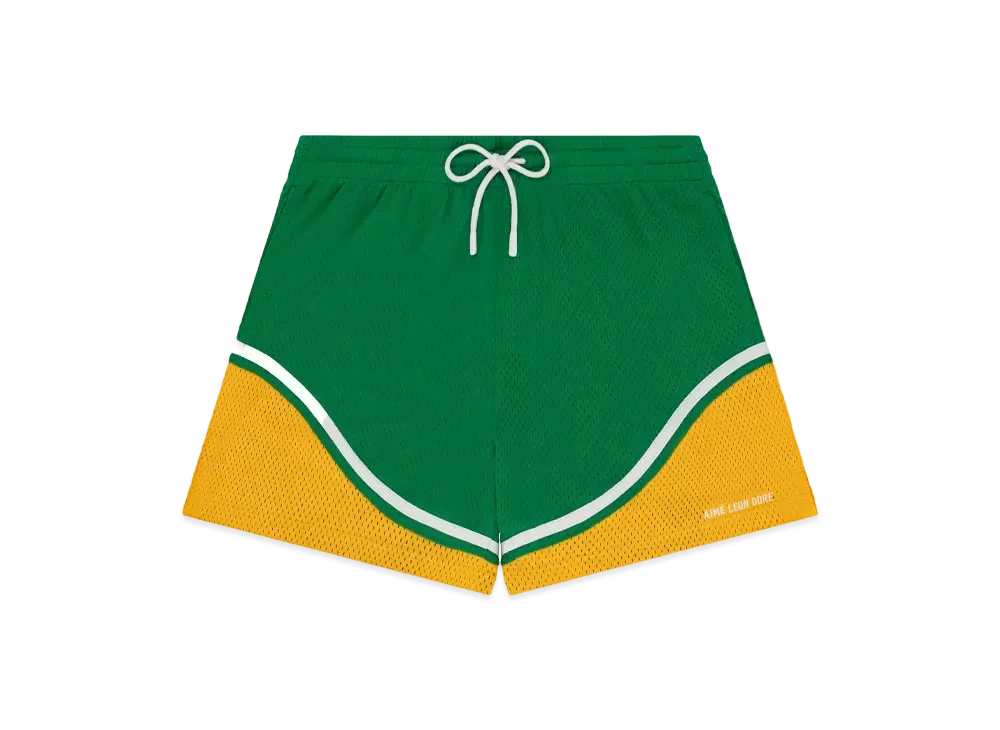 Aime Leon Dore Colorblock Court Short "Green"