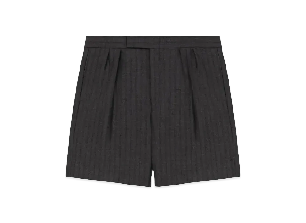 エメレオンドレ シングル プリーツ ドレス ショート "グレー"