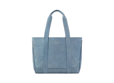 Aime Leon Dore Denim Printed Leather Tote Bag "Light Blue"