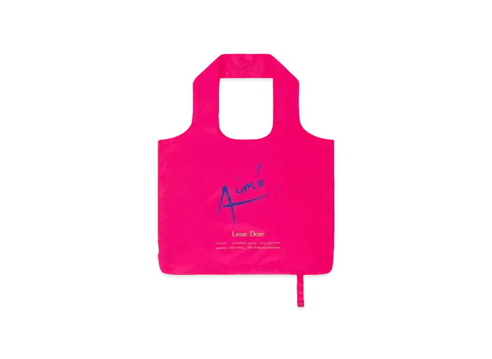 Aime Leon Dore Packable Logo Tote "Pink"