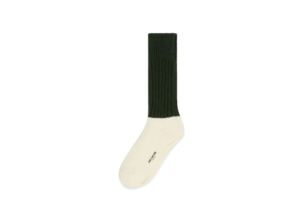 Aime Leon Dore Two Gauge Sock "Green"