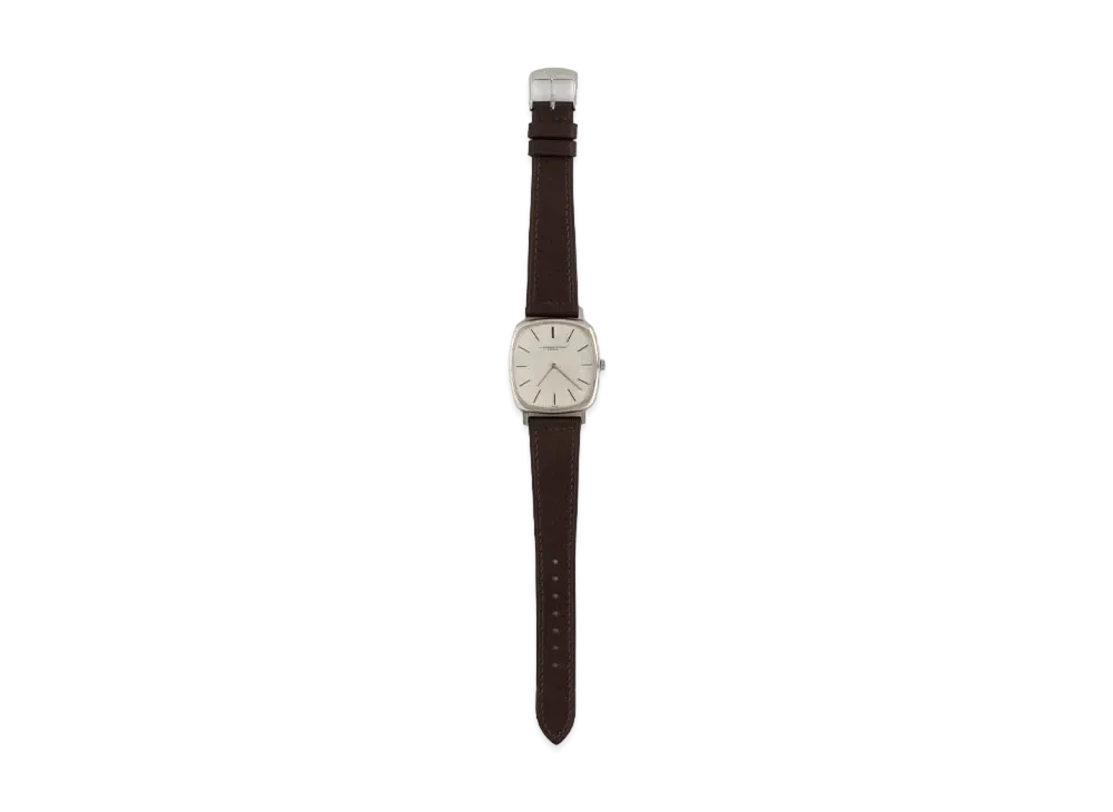 Aime Leon Dore Audemars Piguet Tonneau 18Kt White Gold Watch "Brown"