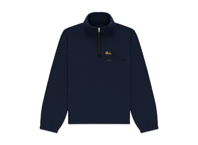 Aime Leon Dore Unisphere Quarter Zip Fleece Pullover "Navy"