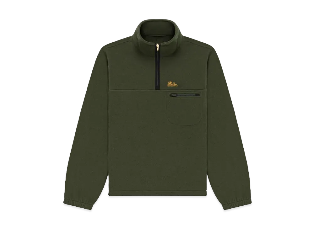 Aime Leon Dore Unisphere Quarter Zip Fleece Pullover "Green"