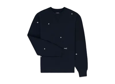 Aime Leon Dore Floral Embroidered Crewneck Sweatshirt "Navy"