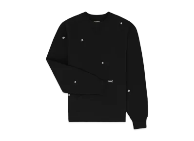 Aime Leon Dore Floral Embroidered Crewneck Sweatshirt "Black"