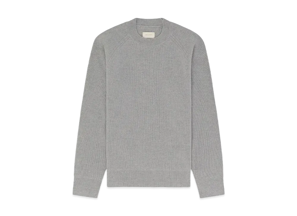Aime Leon Dore Merino Shaker Stitch Crewneck Sweater "Grey"