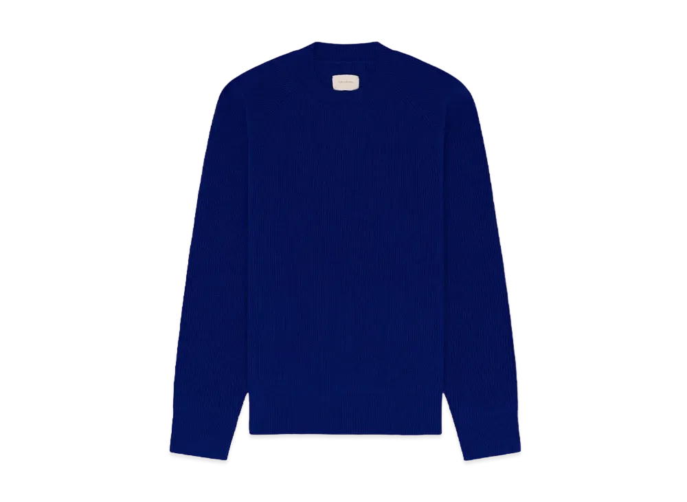 Aime Leon Dore Merino Shaker Stitch Crewneck Sweater "Blue"