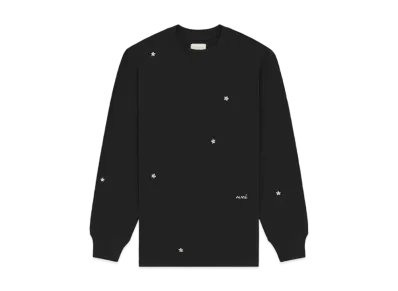 Aime Leon Dore Floral Embroidered Long-Sleeve Tee "Black"