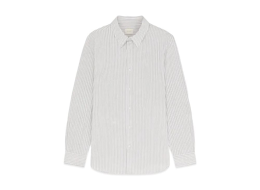Aime Leon Dore Striped Poplin Shirt "Taupe & White"