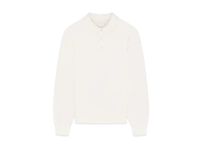 Aime Leon Dore Merino Silk Long-Sleeve Polo "Cream"