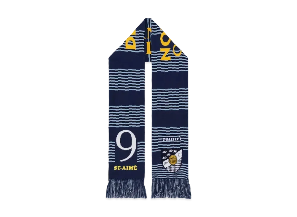 Aime Leon Dore Team Leon Soccer Scarf "Navy"