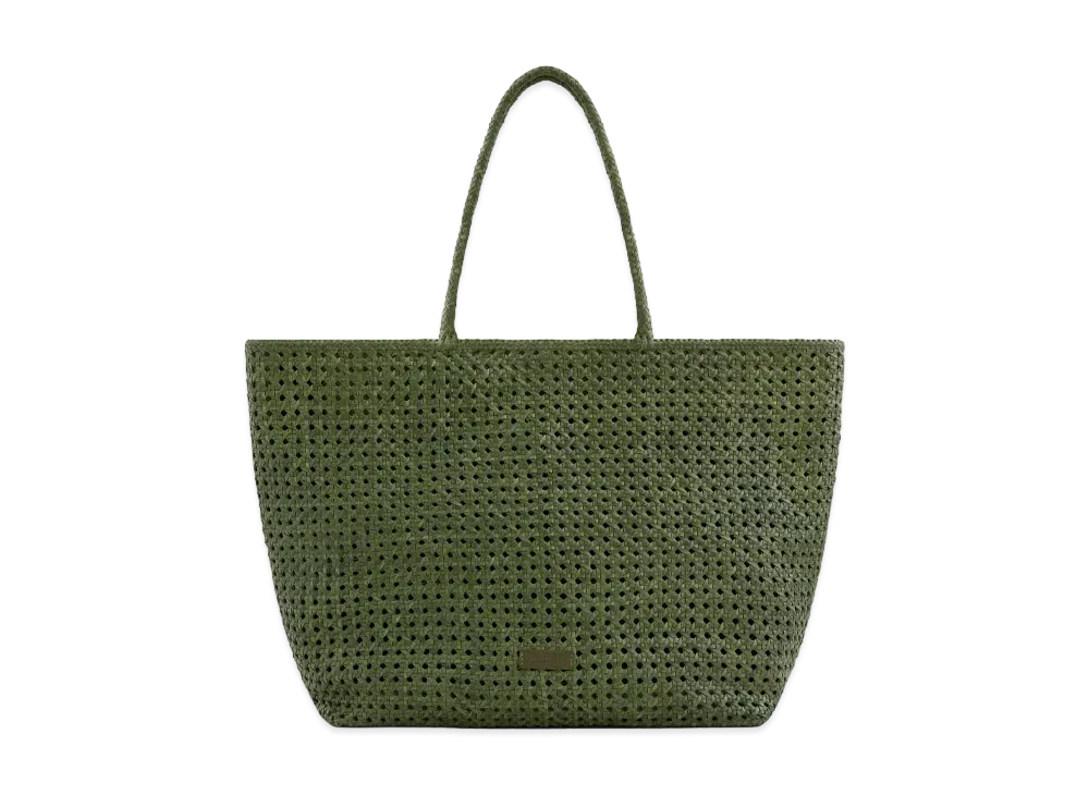Aime Leon Dore Woven Leather Tote Bag "Green"