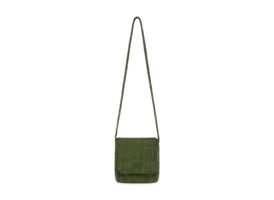 Aime Leon Dore Woven Leather Shoulder Bag "Green"