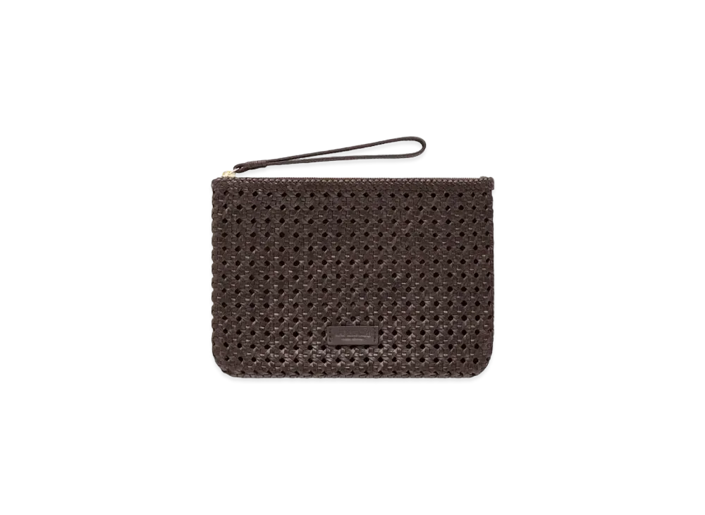 Aime Leon Dore Woven Leather Pouch "Brown"