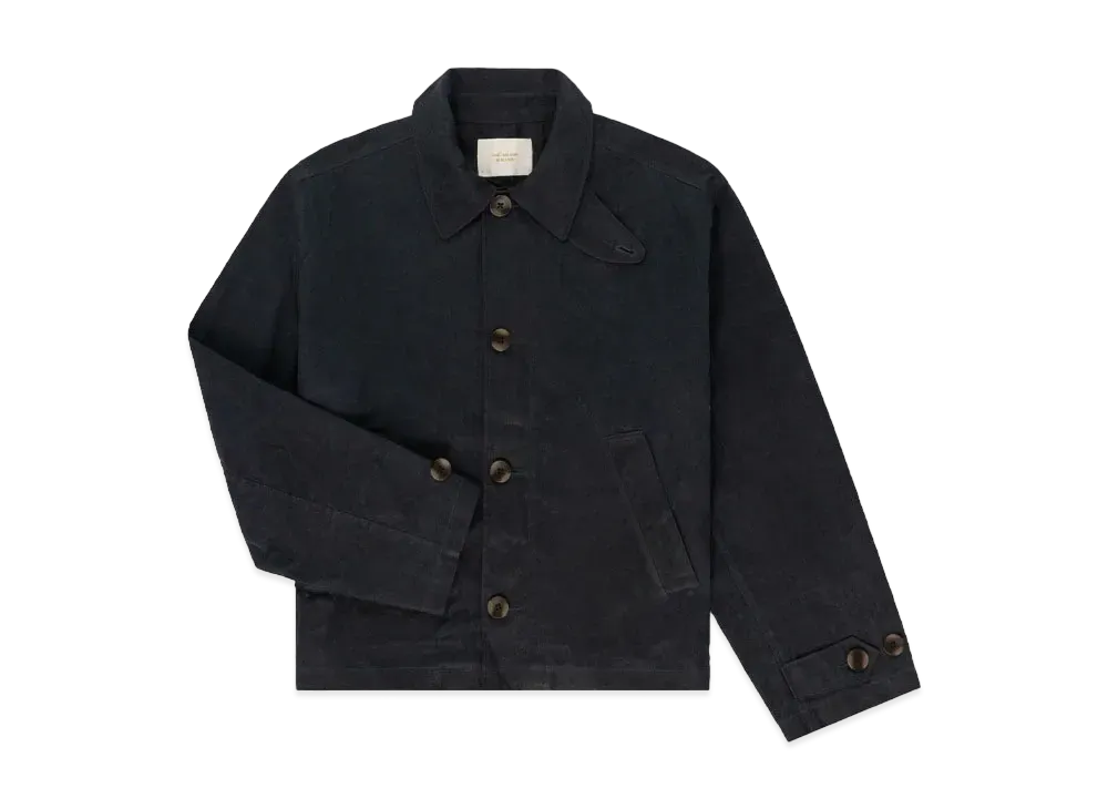Aime Leon Dore Waxed Cropped Topcoat "Navy"