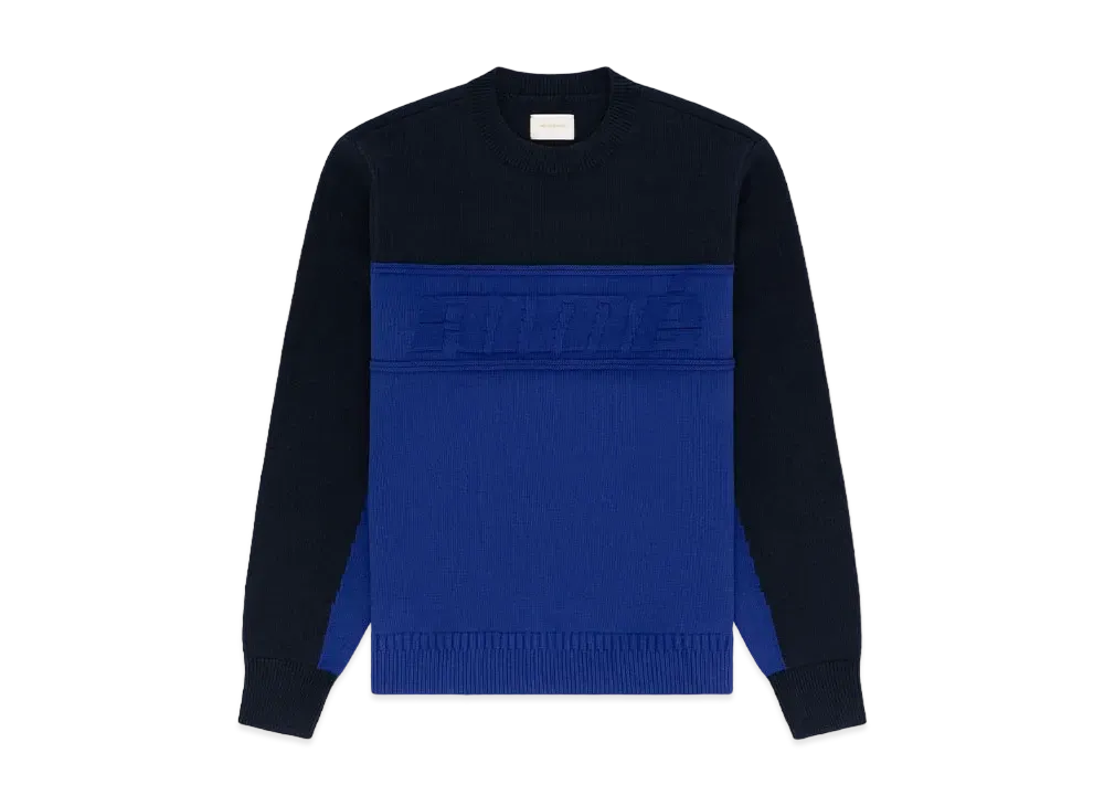 Aime Leon Dore Aime Sport Logo Crewneck Sweater "Navy & Blue"