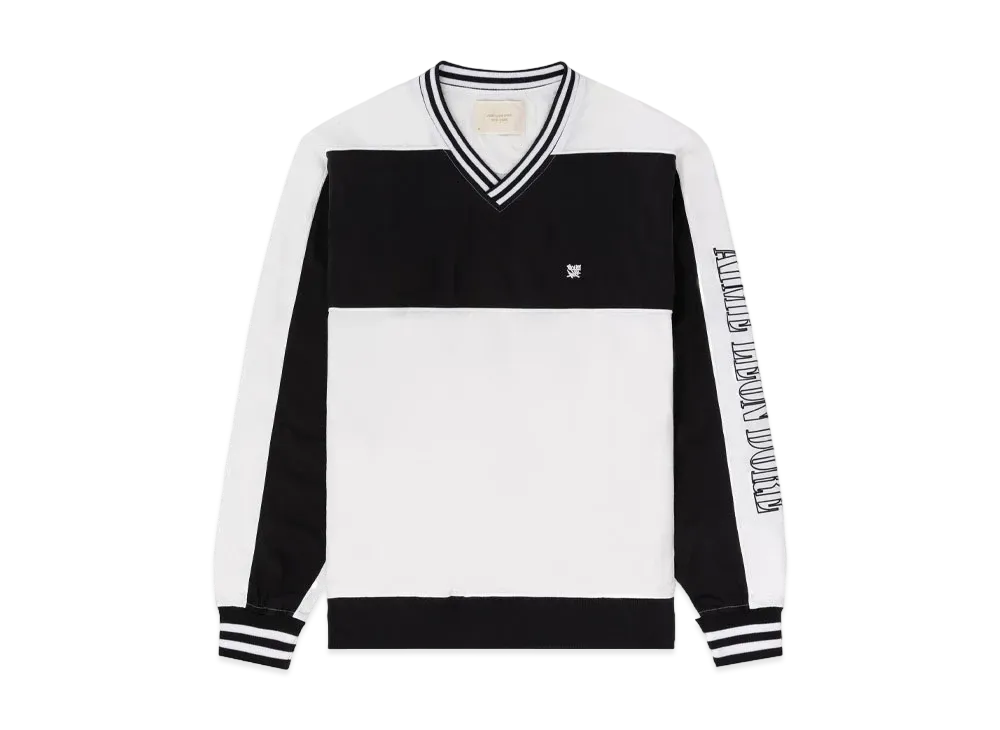 Aime Leon Dore Crest Nylon Pullover "White & Black"