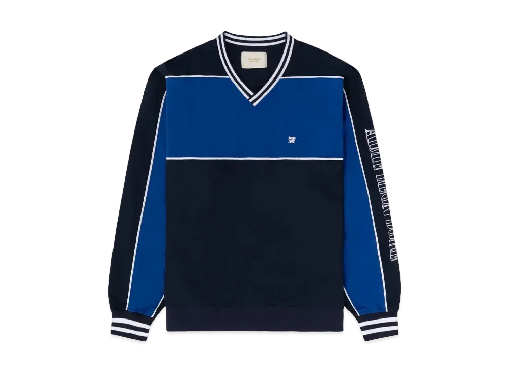Aime Leon Dore Crest Nylon Pullover "Navy & Blue"