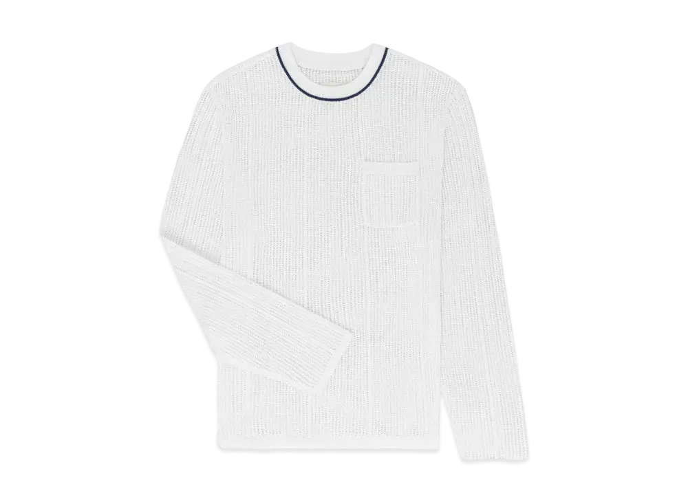 Aime Leon Dore Mesh Knit Long-Sleeve Tee "White"