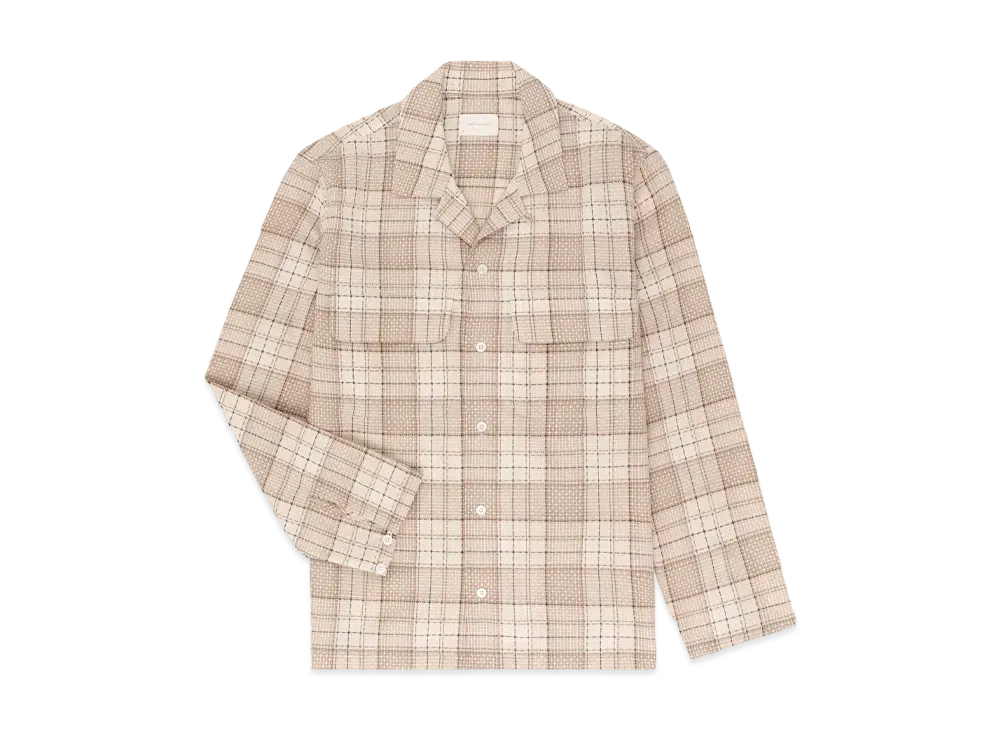 Aime Leon Dore Lightweight Patterned Leisure Shirt "Beige"