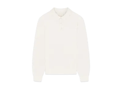 Aime Leon Dore Merino Silk Long-Sleeve Polo "Cream"