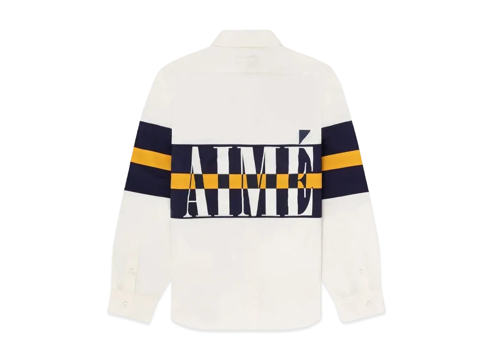 Aime Leon Dore Colorblock Logo Shirt "White"