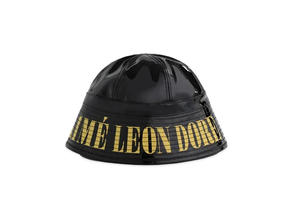 Aime Leon Dore Patent Leather Bell Bucket Hat "Black"