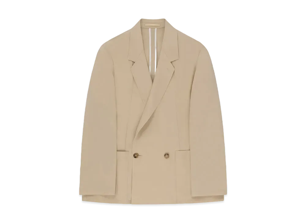 Aime Leon Dore Double-Breasted Gabardine Jacke "Beige"