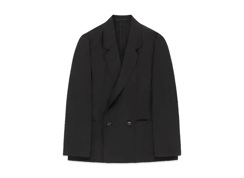 Aime Leon Dore Double-Breasted Gabardine Jacke "Black"