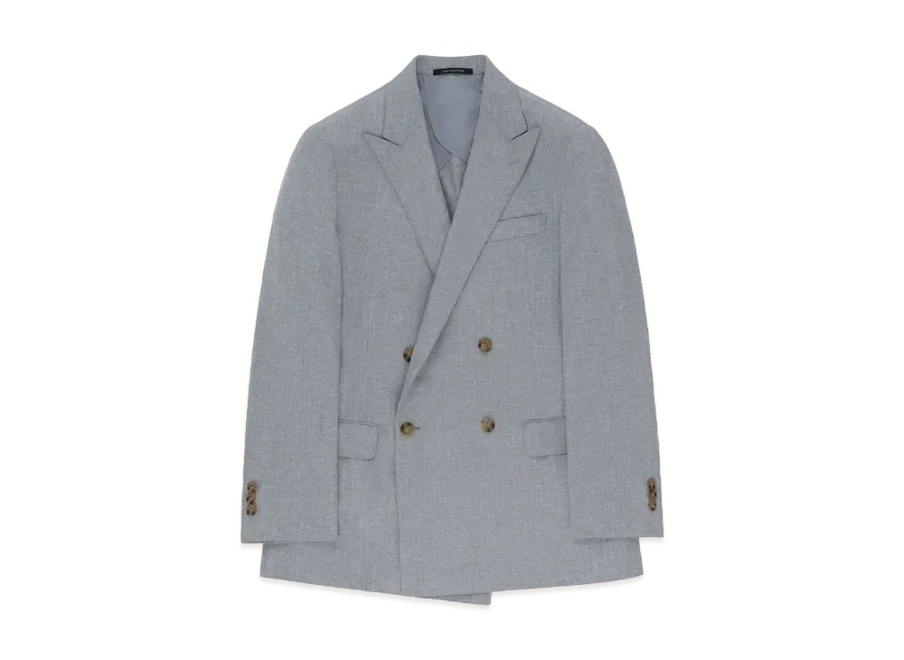 Aime Leon Dore Low Button Double-Breasted Fleck Suit Jacket "Grey"