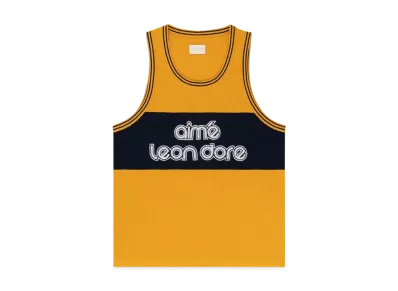 Aime Leon Dore Knit Basketball Jersey "Yellow"